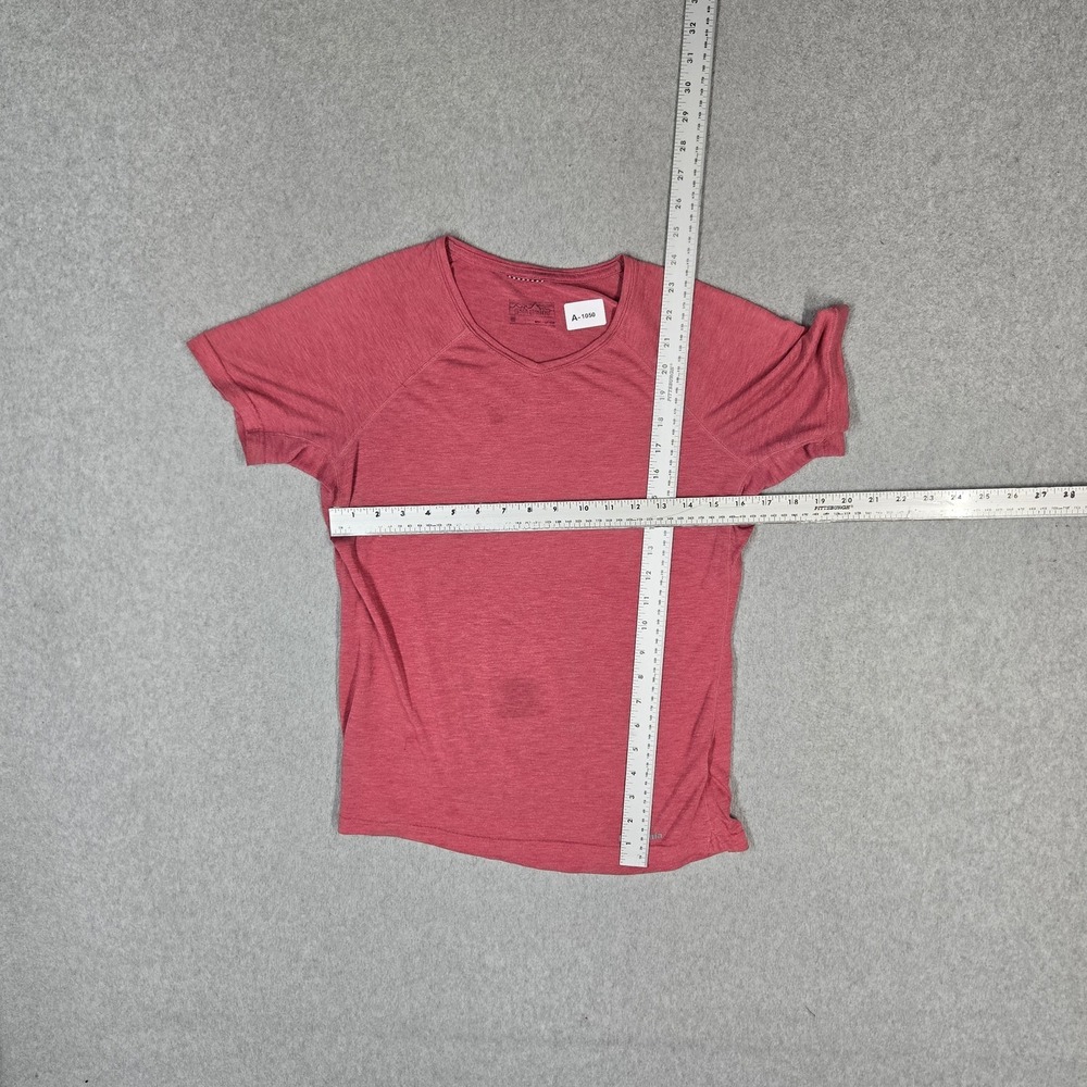 Patagonia Women Shirt M Pink Worn Wear Activewear Short Sleeve Lightweight